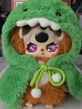 Baby Three I'm Not A Warrior Series Plush Pendant  "Dino Warrior"